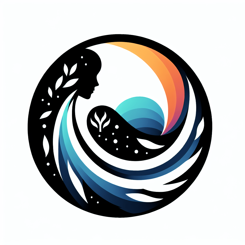 A logo for "50 Happens," a site dedicated to Gen X moms who embrace life's challenges with calmness and resilience, featuring a modern and uplifting design that embodies strength and positivity.